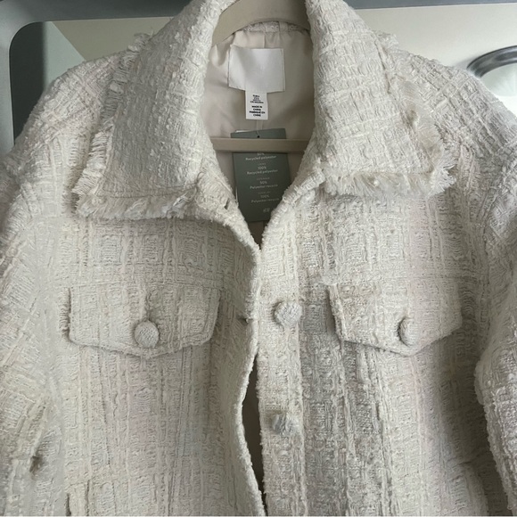 NWT H&M Cream Textured Jacket - Picture 4 of 7